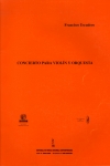 Portada de la partitura Concierto para violín y orquesta (EMEC, 1999)